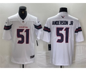 Men's Houston Texans #51 Will Anderson Jr. White Vapor Untouchable Football Stitched Jersey