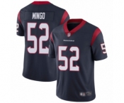 Men's Houston Texans #52 Barkevious Mingo Navy Blue Team Color Vapor Untouchable Limited Player Football Jersey