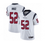 Men's Houston Texans #52 Barkevious Mingo White Vapor Untouchable Limited Player Football Jersey