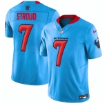 Men's Houston Texans #7 C.J. Stroud Blue 2024 Vapor F.U.S.E. Limited Football Stitched Jersey