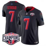 Men's Houston Texans #7 C.J. Stroud Navy 2nd Alternate F.U.S.E. 2024 AFC South Division Champions Vapor Limited Stitched Football Jersey