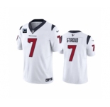 Men's Houston Texans #7 C.J. Stroud White 2023 F.U.S.E. With 1-Star C Patch Vapor Untouchable Limited Football Stitched Jersey