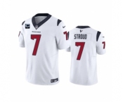 Men's Houston Texans #7 C.J. Stroud White 2023 F.U.S.E. With 1-Star C Patch Vapor Untouchable Limited Football Stitched Jersey