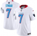 Men's Houston Texans #7 C.J. Stroud White 2024 F.U.S.E. Limited Football Stitched Jersey
