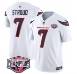Men's Houston Texans #7 C.J. Stroud White F.U.S.E. 2024 AFC South Division Champions Vapor Limited Stitched Football Jersey