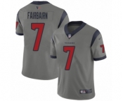 Men's Houston Texans #7 Ka'imi Fairbairn Limited Gray Inverted Legend Football Jersey