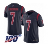 Men's Houston Texans #7 Ka'imi Fairbairn Limited Navy Blue Rush Vapor Untouchable 100th Season Football Jersey