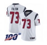 Men's Houston Texans #73 Zach Fulton White Vapor Untouchable Limited Player 100th Season Football Jersey