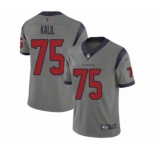 Men's Houston Texans #75 Matt Kalil Limited Gray Inverted Legend Football Jersey