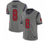 Men's Houston Texans #8 Trevor Daniel Limited Gray Inverted Legend Football Jersey