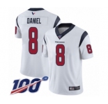 Men's Houston Texans #8 Trevor Daniel White Vapor Untouchable Limited Player 100th Season Football Jersey