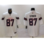 Men's Houston Texans #87 Cade Stover White Vapor Untouchable Football Stitched Jersey