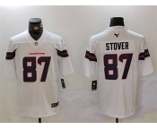 Men's Houston Texans #87 Cade Stover White Vapor Untouchable Football Stitched Jersey