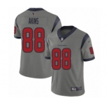 Men's Houston Texans #88 Jordan Akins Limited Gray Inverted Legend Football Jersey