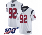 Men's Houston Texans #92 Brandon Dunn White Vapor Untouchable Limited Player 100th Season Football Jersey