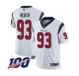 Men's Houston Texans #93 Joel Heath White Vapor Untouchable Limited Player 100th Season Football Jersey