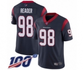 Men's Houston Texans #98 D.J. Reader Navy Blue Team Color Vapor Untouchable Limited Player 100th Season Football Jersey