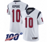Men's Nike Houston Texans #10 DeAndre Hopkins White Vapor Untouchable Limited Player 100th Season NFL Jersey