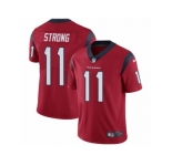 Men's Nike Houston Texans #11 Jaelen Strong Vapor Untouchable Limited Red Alternate NFL Jersey