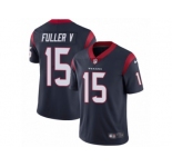 Men's Nike Houston Texans #15 Will Fuller V Vapor Untouchable Limited Navy Blue Team Color NFL Jersey