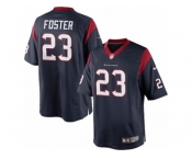 Men's Nike Houston Texans #23 Arian Foster Limited Navy Blue Team Color NFL Jersey