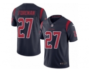 Men's Nike Houston Texans #27 D'Onta Foreman Limited Navy Blue Rush NFL Jersey