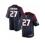 Men's Nike Houston Texans #27 D'Onta Foreman Limited Navy Blue Team Color NFL Jersey