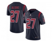 Men's Nike Houston Texans #27 Jose Altuve Limited Navy Blue Rush NFL Jersey