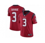 Men's Nike Houston Texans #3 Tom Savage Vapor Untouchable Limited Red Alternate NFL Jersey