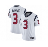 Men's Nike Houston Texans #3 Tom Savage Vapor Untouchable Limited White NFL Jersey