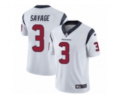 Men's Nike Houston Texans #3 Tom Savage Vapor Untouchable Limited White NFL Jersey