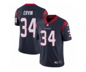 Men's Nike Houston Texans #34 Tyler Ervin Vapor Untouchable Limited Navy Blue Team Color NFL Jersey