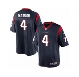 Men's Nike Houston Texans #4 Deshaun Watson Limited Navy Blue Team Color NFL Jersey