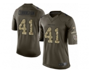 Men's Nike Houston Texans #41 Zach Cunningham Limited Green Salute to Service NFL Jersey