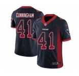 Men's Nike Houston Texans #41 Zach Cunningham Limited Navy Blue Rush Drift Fashion NFL Jersey