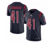 Men's Nike Houston Texans #41 Zach Cunningham Limited Navy Blue Rush NFL Jersey