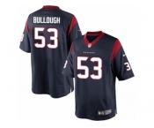 Men's Nike Houston Texans #53 Max Bullough Limited Navy Blue Team Color NFL Jersey
