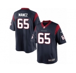 Men's Nike Houston Texans #65 Greg Mancz Limited Navy Blue Team Color NFL Jersey