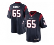 Men's Nike Houston Texans #65 Greg Mancz Limited Navy Blue Team Color NFL Jersey