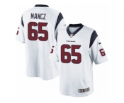 Men's Nike Houston Texans #65 Greg Mancz Limited White NFL Jersey