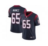 Men's Nike Houston Texans #65 Greg Mancz Vapor Untouchable Limited Navy Blue Team Color NFL Jersey