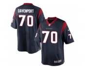 Men's Nike Houston Texans #70 Julien Davenport Limited Navy Blue Team Color NFL Jersey