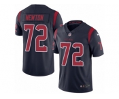 Men's Nike Houston Texans #72 Derek Newton Limited Navy Blue Rush NFL Jersey