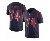 Men's Nike Houston Texans #74 Chris Clark Limited Navy Blue Rush NFL Jersey