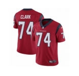 Men's Nike Houston Texans #74 Chris Clark Vapor Untouchable Limited Red Alternate NFL Jersey