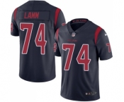 Men's Nike Houston Texans #74 Kendall Lamm Limited Navy Blue Rush Vapor Untouchable NFL Jersey