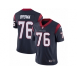 Men's Nike Houston Texans #76 Duane Brown Vapor Untouchable Limited Navy Blue Team Color NFL Jersey