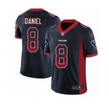 Men's Nike Houston Texans #8 Trevor Daniel Limited Navy Blue Rush Drift Fashion NFL Jersey