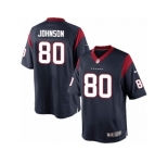 Men's Nike Houston Texans #80 Andre Johnson Limited Navy Blue Team Color NFL Jersey