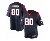 Men's Nike Houston Texans #80 Andre Johnson Limited Navy Blue Team Color NFL Jersey